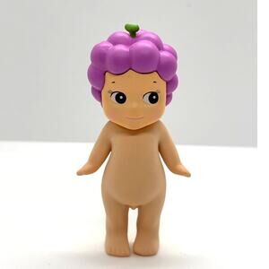 New Unbranded Kewpie/Angel Collectible Mini Figure in Grape Costume, Open Box